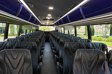 overhead bins on bus