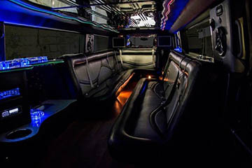 Party bus plush seating